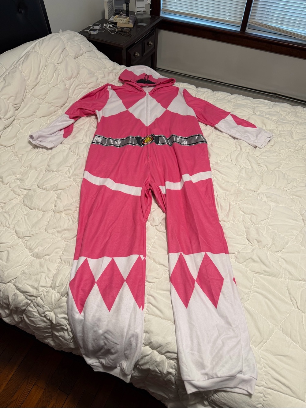 Adult power rangers pink ranger costume onesie XXL